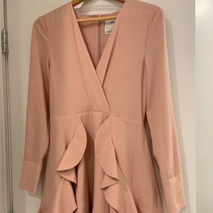 C Meo/Collective Ruffled Shirt Dress Size M